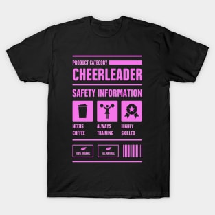 Safety Information | Funny Cheerleading Cheerleader T-Shirt